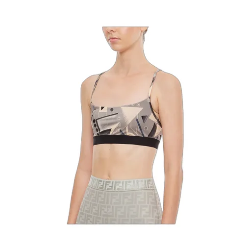 Abstract-Print Sports Bra