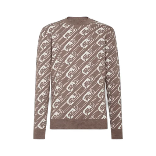 Fendi O'lock Twill Pattern Wool Jumper