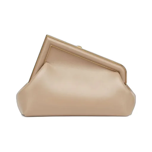 Fendi First Logo Detailed Small Clutch Bag