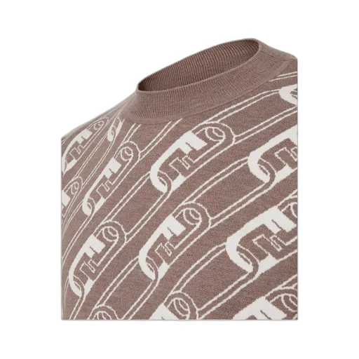 Fendi O'lock Twill Pattern Wool Jumper
