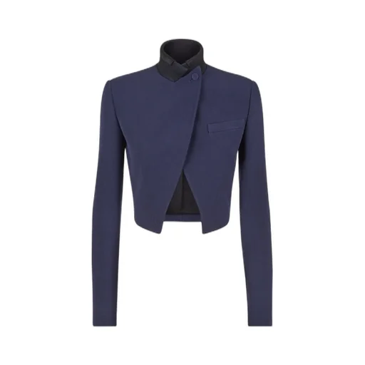 Button-Up Cropped Jacket