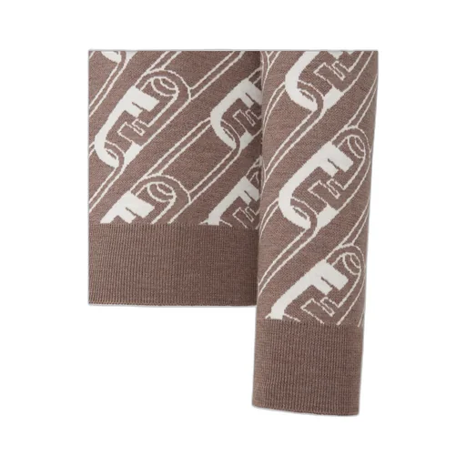 Fendi O'lock Twill Pattern Wool Jumper