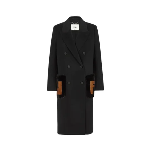 Double Breasted Pocket-Detailed Trench Coat