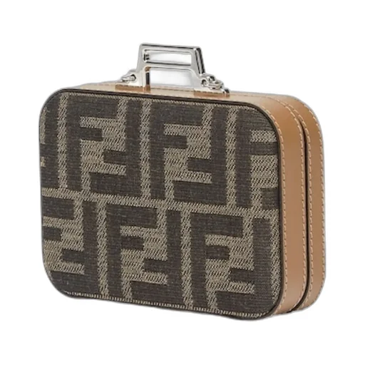 Ff Jacquard Suitcase Charm