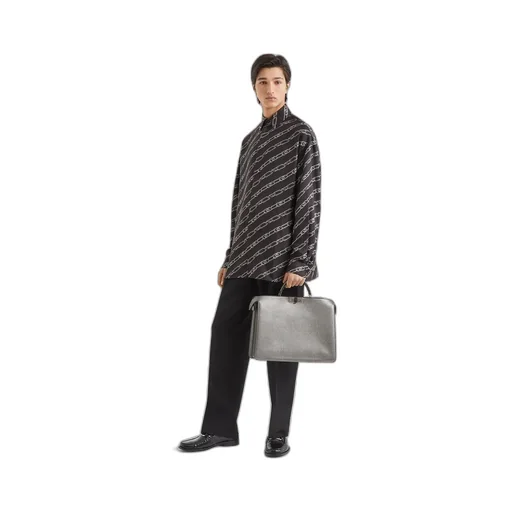Allover Chain Motif Printed Shirt