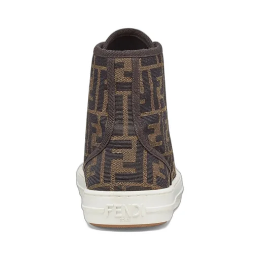 Monogram Jacquard High-Top Sneakers