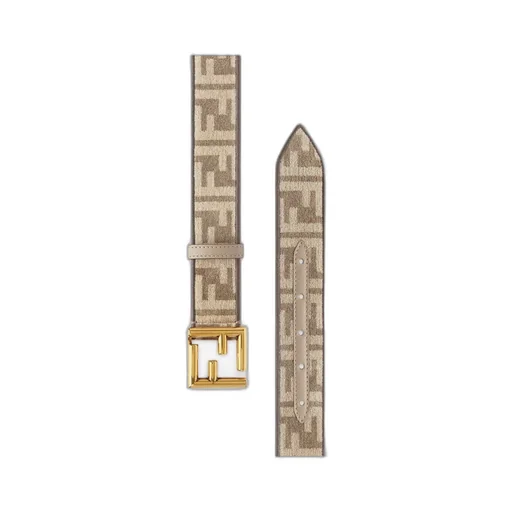 Logo Plaque Monogram Buckle Belt
