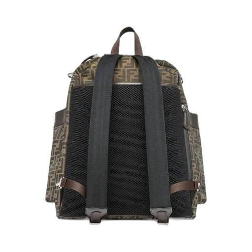 Ff Motif Drawstring Backpack