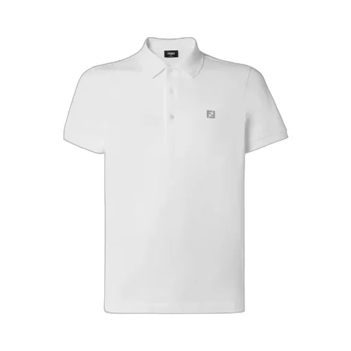 Logo Plaque Short Sleeved Polo Shirt