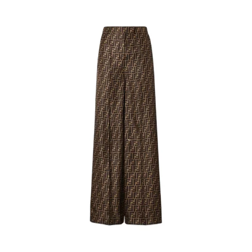 Ff Motif Wide Leg Trousers