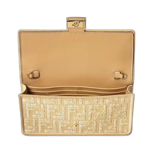 Baguette Ff Jacquard Chain-Linked Wallet