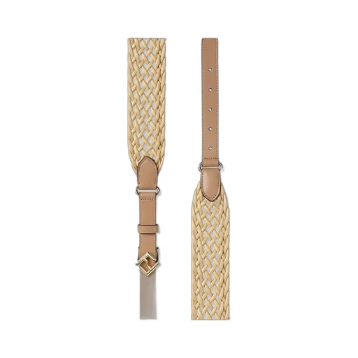 Beige Leather Belt
