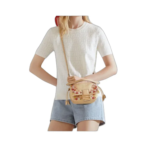 Ff Jacquard Crewneck T-Shirt