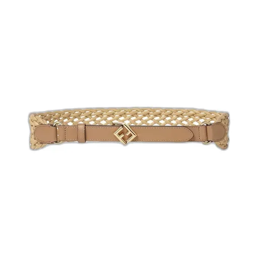 Beige Leather Belt