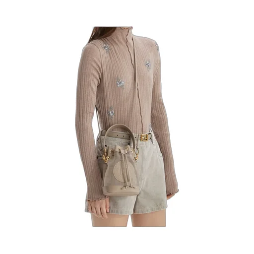 Mon Tresor Drawstring Mini Bucket Bag