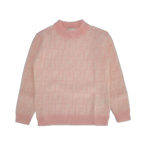 Logo Intarsia Crewneck Knitted Pullover