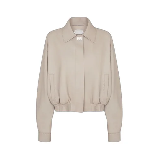 Oversized Leather Bomber Jacket