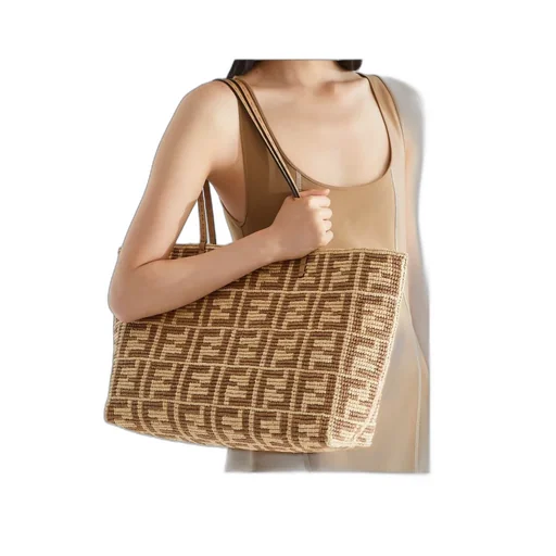 Large Roll Ff Crochet Tote Bag