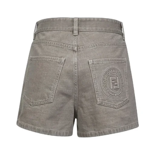 Logo Detailed Denim Shorts