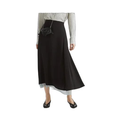 Flared Midi Skirt