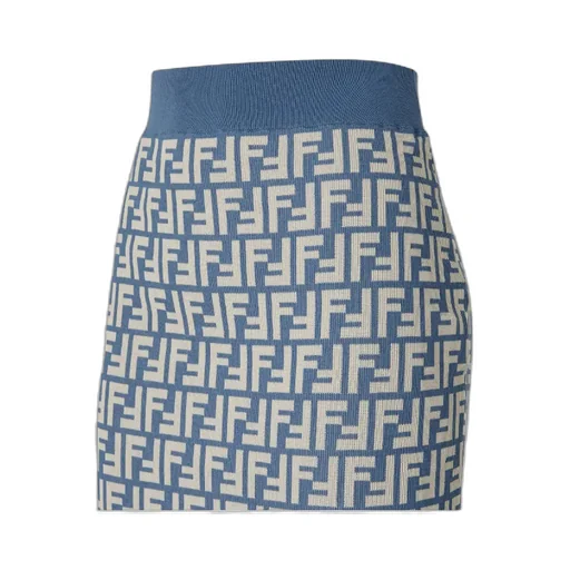 Ff Jacquard Midi Skirt