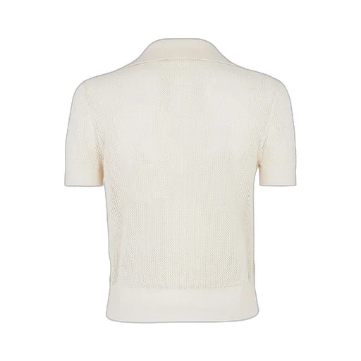 Silk Mesh Polo Shirt