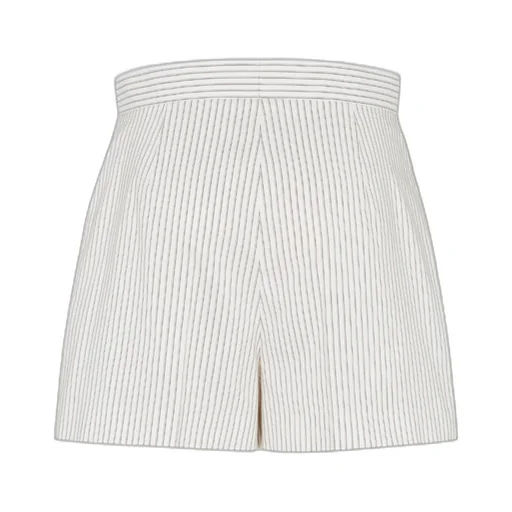 Logo Embroidered Striped Shorts