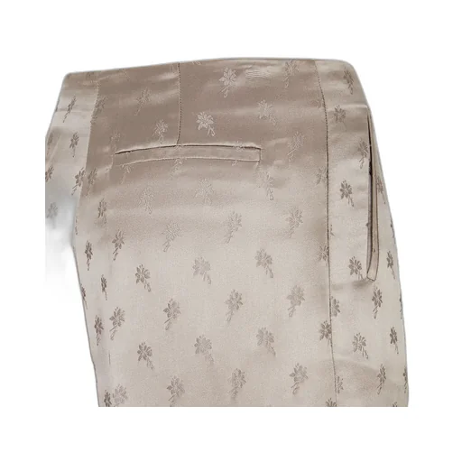 Flower Pattern Wide-Leg Trousers