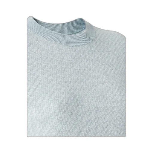 Short Sleeved Crewneck Knitted Jumper
