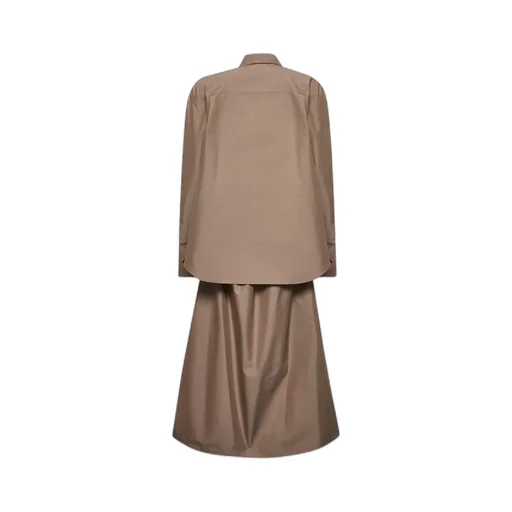 Belted Waist Long Sleeved Shirt Dress