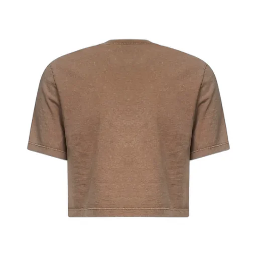 Logo Detailed Cropped T-Shirt