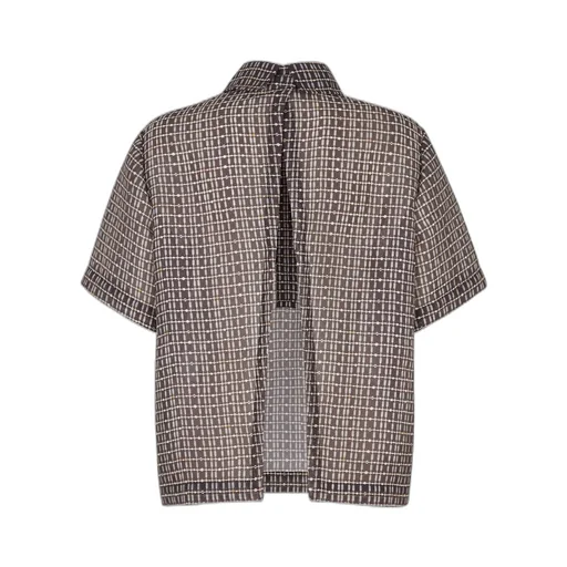 Short Sleeved Mesh Boxy Shirt