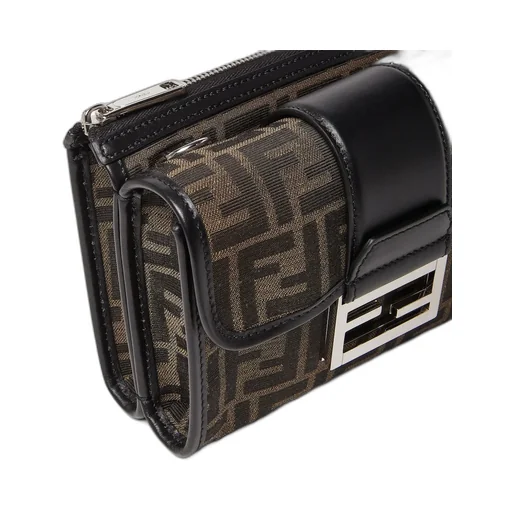 Double Baguette Ff Jacquard Shoulder Bag