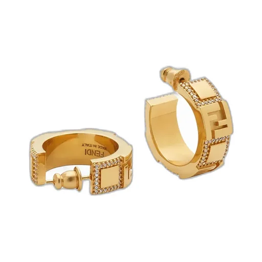 Forever Fendi Embellished Earrings