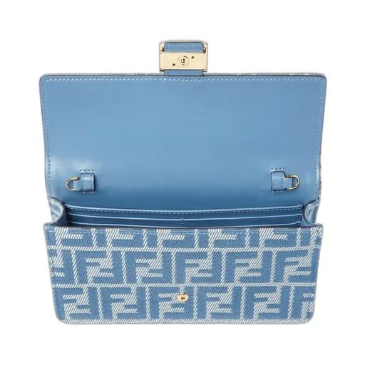 Baguette Ff-Jacquard Chained Wallet