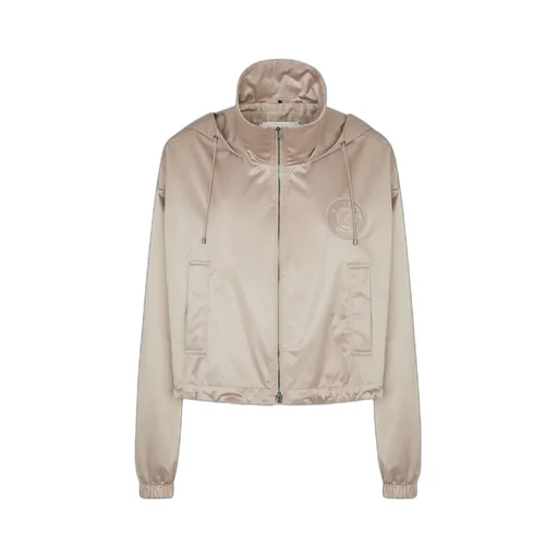 Hooded Drawstring Cropped Jacket