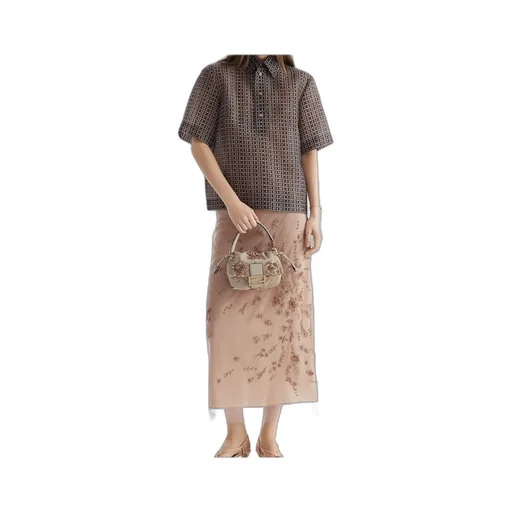 Short Sleeved Mesh Boxy Shirt