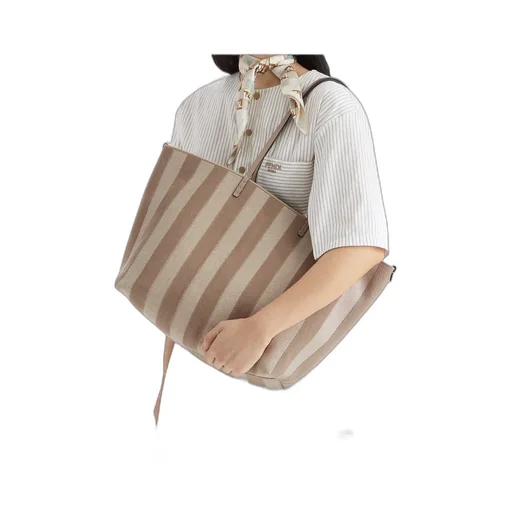 Roll Striped Large Reversible Tote Bag