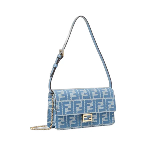 Baguette Ff-Jacquard Chained Wallet