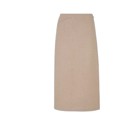 Straight-Cut Midi Skirt