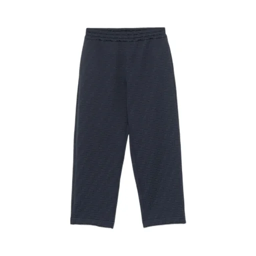 Ff-Embossed Straight-Leg Sweatpants