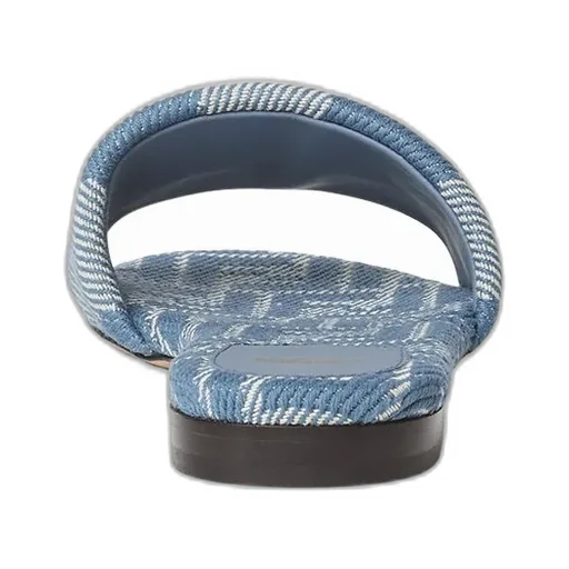 Sunshine Denim-Effect Jacquard Slides