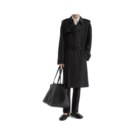 Double Breasted Belted Coat