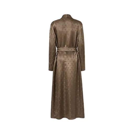 Jacquard Silk Robe Coat