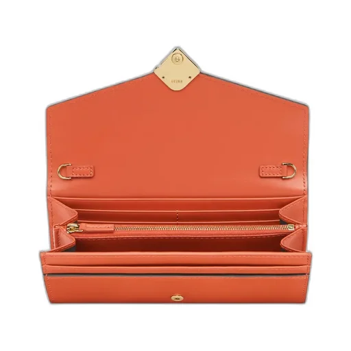 Ff Diamonds Chain-Linked Continental Wallet