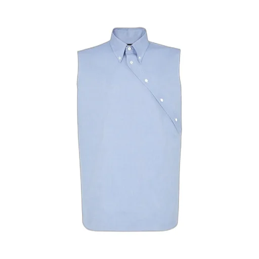 Collared Sleeveless Shirt
