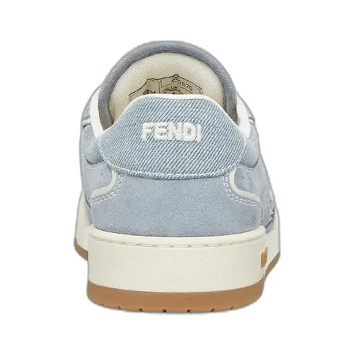 Fendi Match Denim Low-Top Sneakers