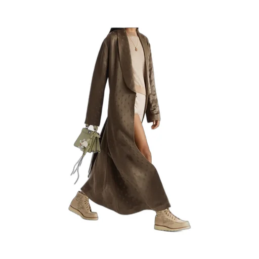 Jacquard Silk Robe Coat