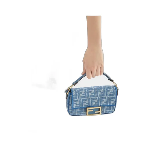 Ff Jacquard Chain-Linked Tote Bag
