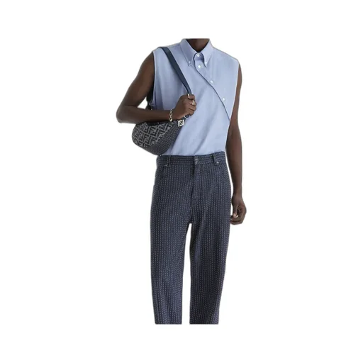 Collared Sleeveless Shirt